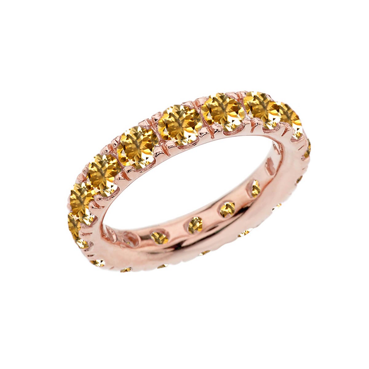 Citrine Ring in 9ct Rose Gold