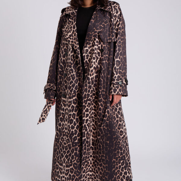 Urban Bliss Leopard Print Trench  / 10