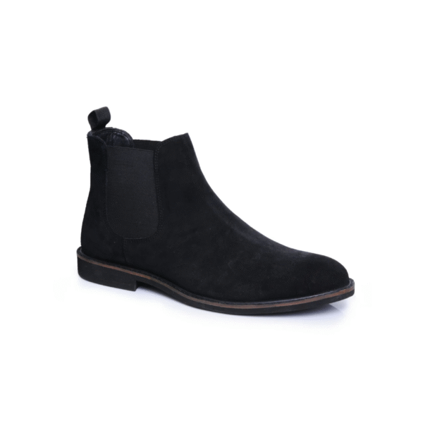 San Diego Black Suede Chelsea Boots