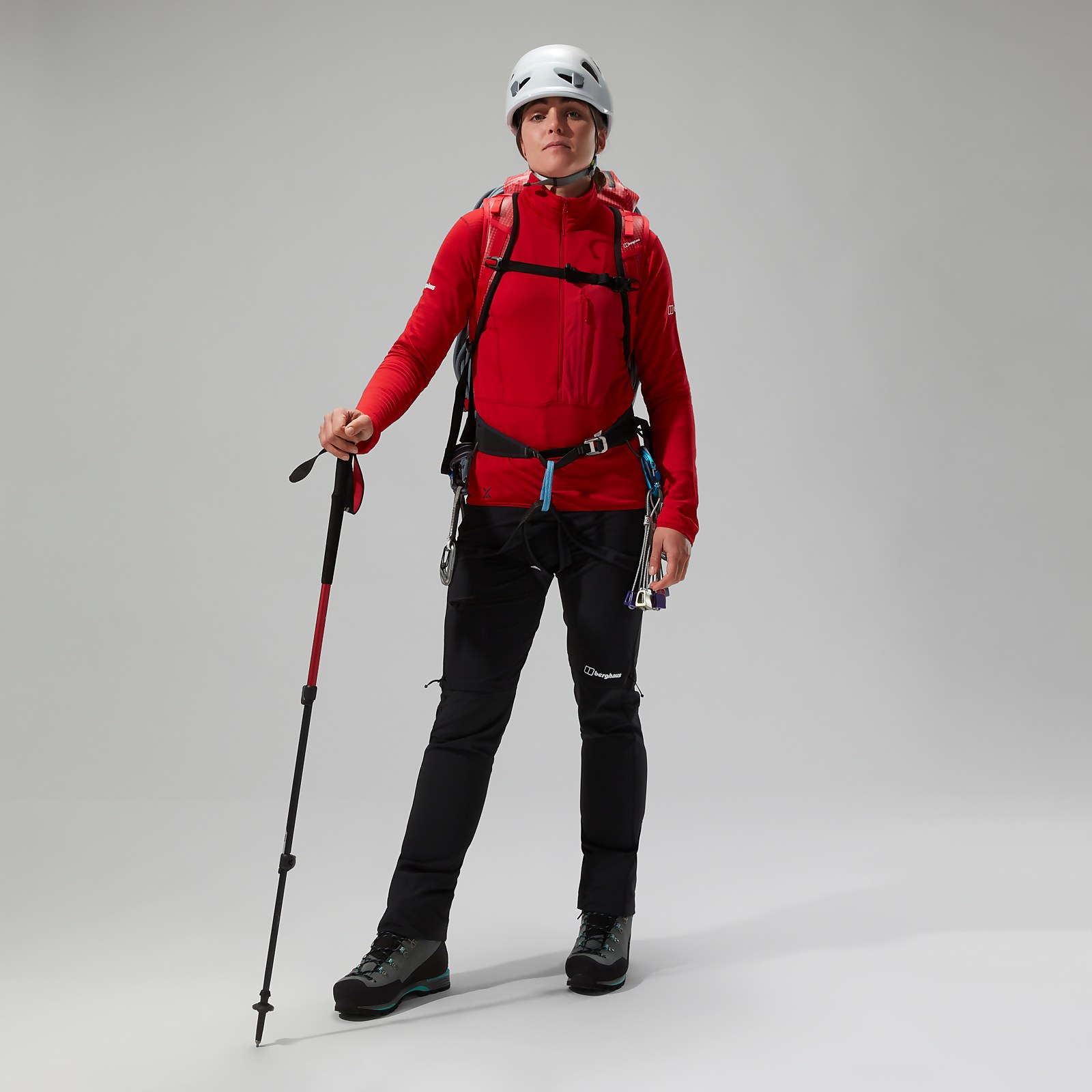 Women's MTN Arete LB Half Zip - Red
