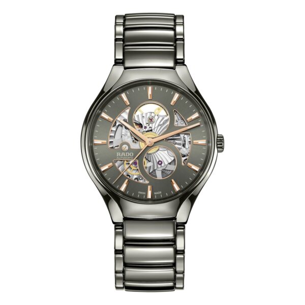 True Round Automatic Open Heart 40mm Mens Watch