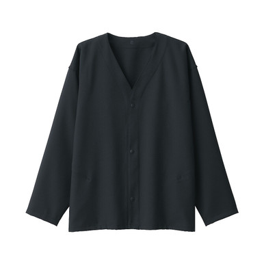 Unisex Polyester Blend Easy Clean Jacket Black L | Black