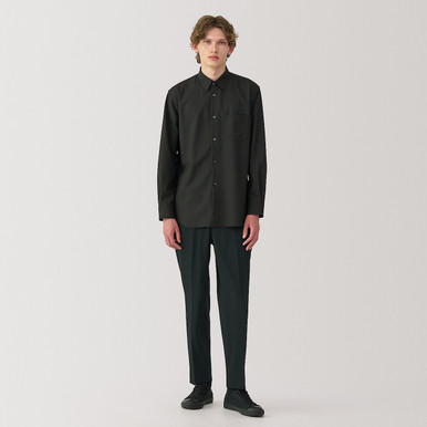 Men's Stretch Straight Leg Trousers Black XL | Black