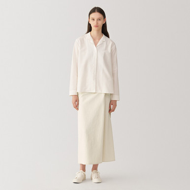 Women's Washi Blend Wrap Skirt Raw White S‐M | Raw White