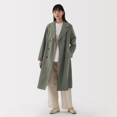 Women's Water‐Repellent Trench Coat Greyish Brown L | Greyish Brown