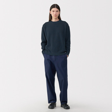 Men's Washi and Cotton Jumper Dark Navy S | Dark Navy