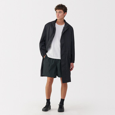 Men's Water‐Repellent Nylon Cargo Shorts Khaki Green S | Khaki Green