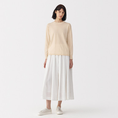 Women's Cotton Fine Knit Jumper Black M | Black