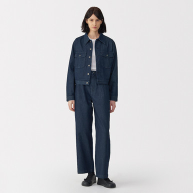 Women's Washi and Denim Jeans ‐ Dark Navy Dark Navy 25inch | Dark Navy