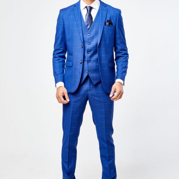 Rover Blue Men's Three Piece Suit