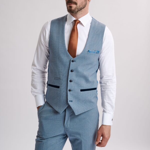 Bromley Sky Waistcoat
