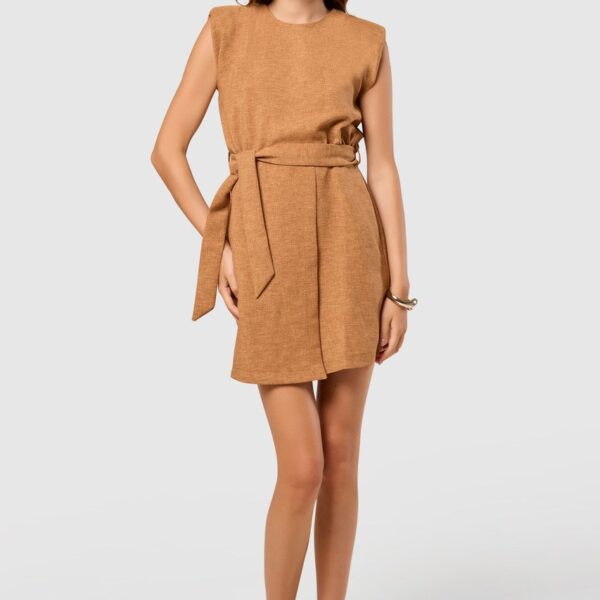 Closet London Camel  Kimono A-line Dress