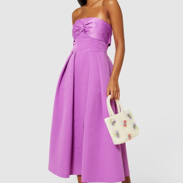 Closet London Purple Violet Strapless A-line Dress