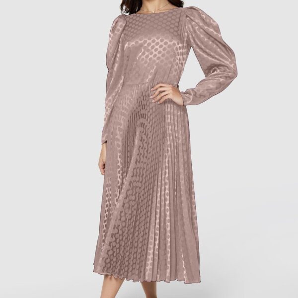 Closet London Blush Pleated Dress