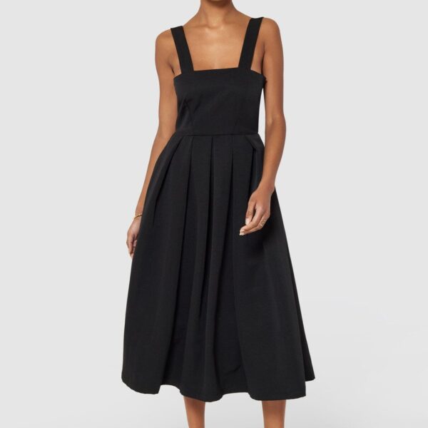 Closet London Black Full Skirt Dress