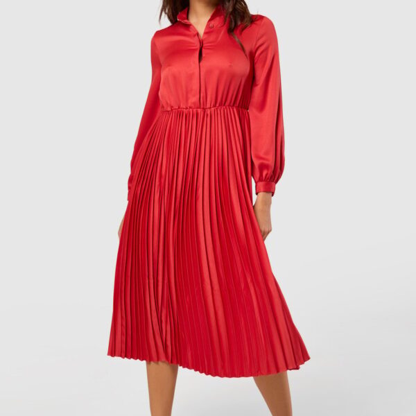 Closet London Closet Pleated Shirt Dress  SAMBA