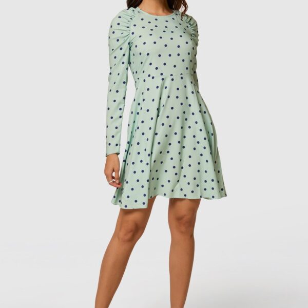Closet London Closet Gathered Shoulder Dress  MINT