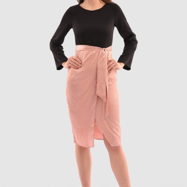Closet London Rose Pink 2-In-1 Pencil Dress