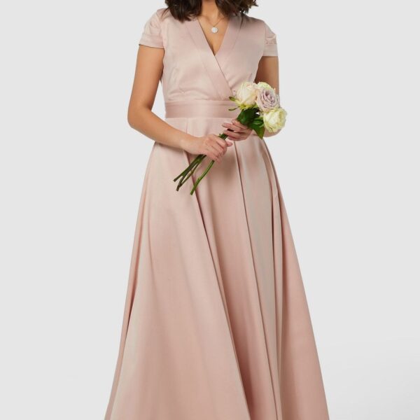 Closet London Blush Pink 2 in 1 Maxi Hi-Low Dress