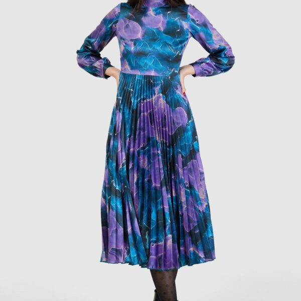 Closet London Open Back Dress  TEAL