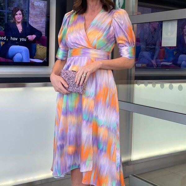 Closet London  Lilac Multi Wrap  A-line Dress