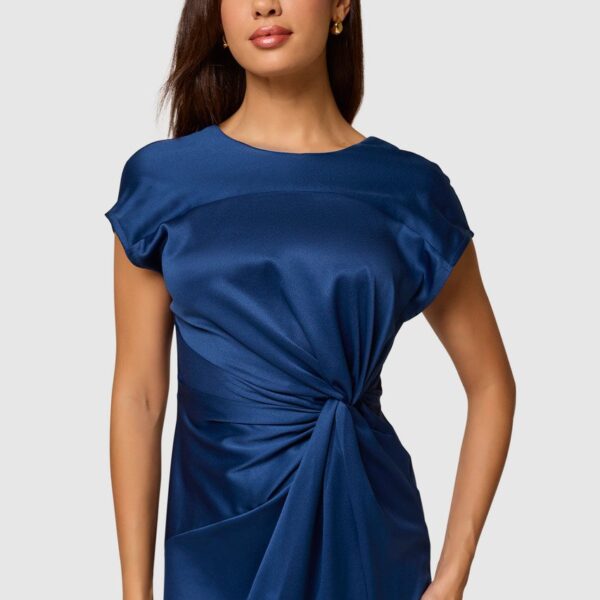 Closet London Closet Gold Sleeveless Twist Dress  NAVY