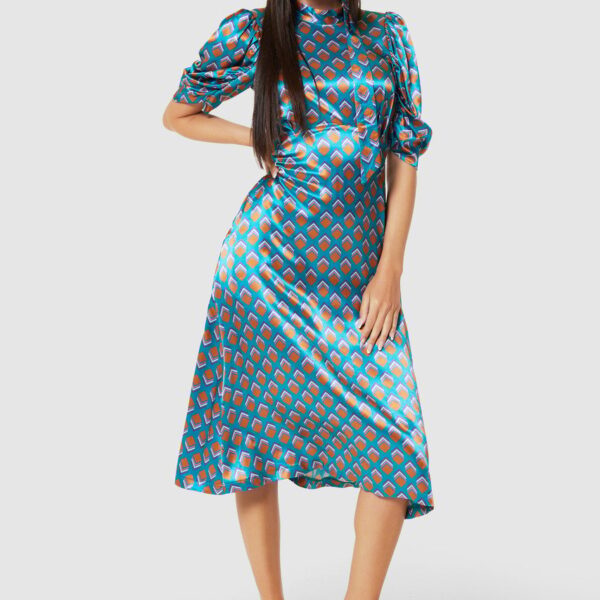 Closet London Turquoise Green A-Line Dress