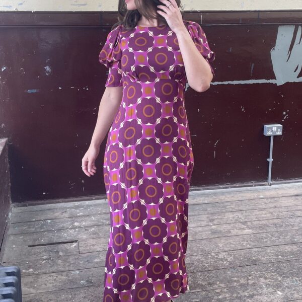 Closet London Maroon V-Back Midi Dress