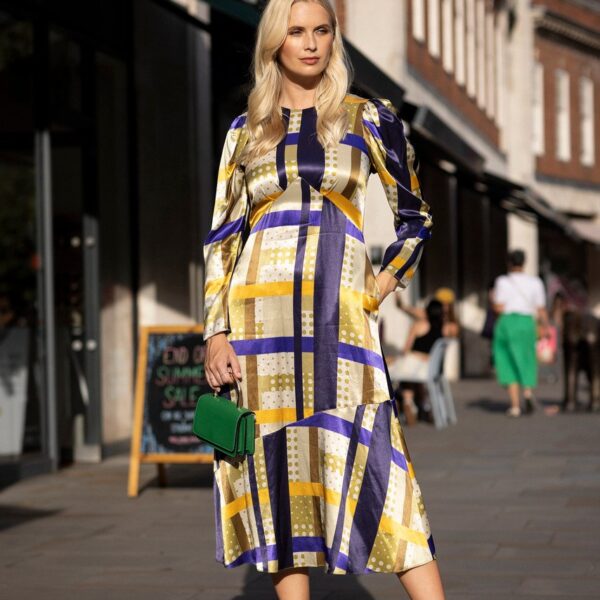 Closet London Olive Green A-Line Dress
