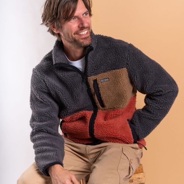 Saltrock Mens Recycled Borg Fleece - Orange - Size: XL