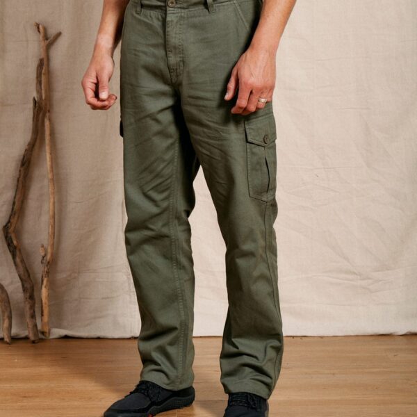 Saltrock Mens Cargo Trousers - Green - Size: W 32