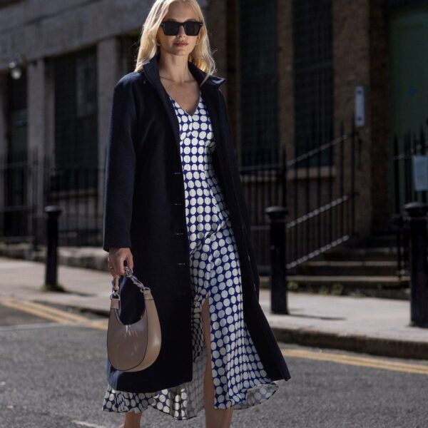 Closet London Closet london Navy Long Coat