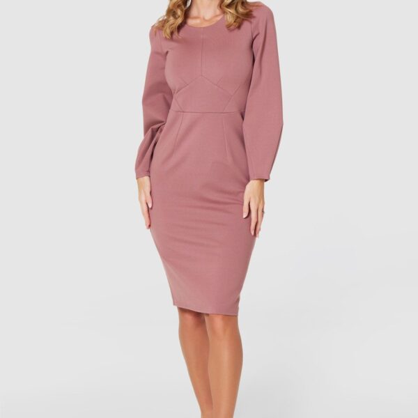 Closet London Rose Pink Bodycon Midi Dress