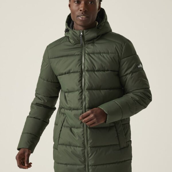 Regatta Men's Lakiver Hooded Puffer Jacket - Khaki, Khaki,Black
