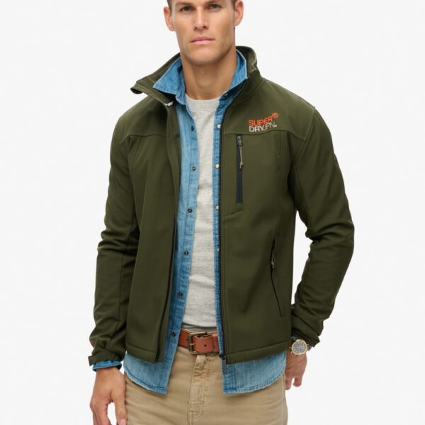 Superdry Men's Softshell Utility Jacket - Khaki, Khaki