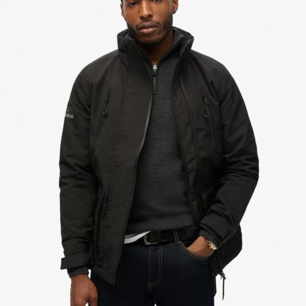 Superdry Men's Padded Windbreaker Jacket - M - Black, Black,Navy