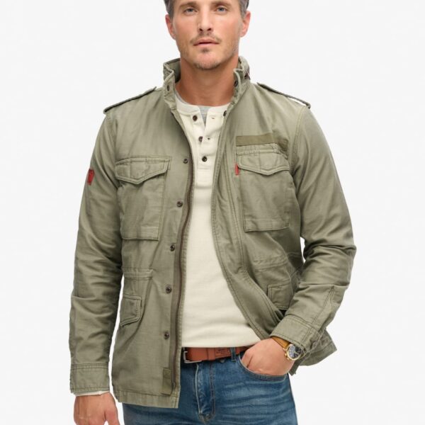 Superdry Men's Pure Cotton Utility Jacket - M - Green, Green