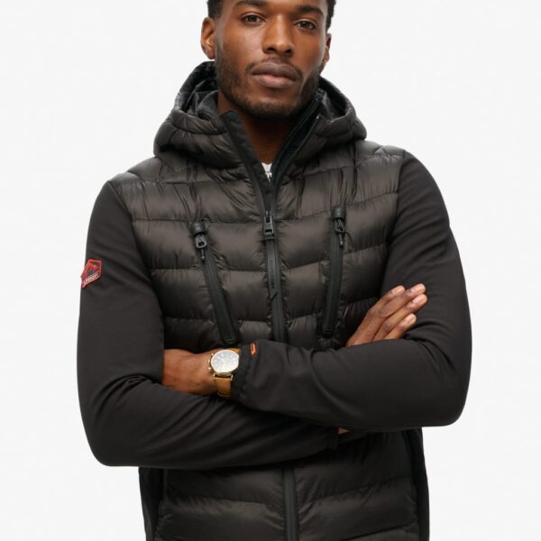 Superdry Men's Hooded Softshell Jacket - Black, Black,Navy