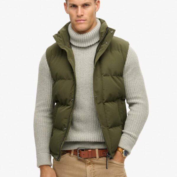 Superdry Men's Padded Gilet - M - Green, Green