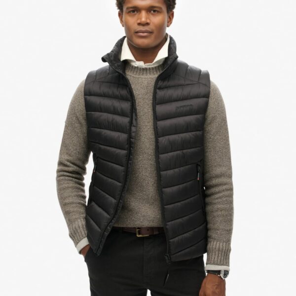 Superdry Men's Padded Gilet - S - Black, Black