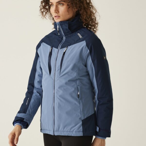 Regatta Women's Winter Calderdale II Hooded Raincoat - 18 - Blue, Black,Blue