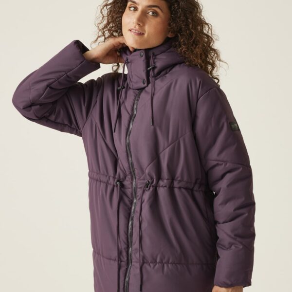Regatta Women's Rurie Water-Repellent Hooded Padded Coat - 14 - Purple, Purple