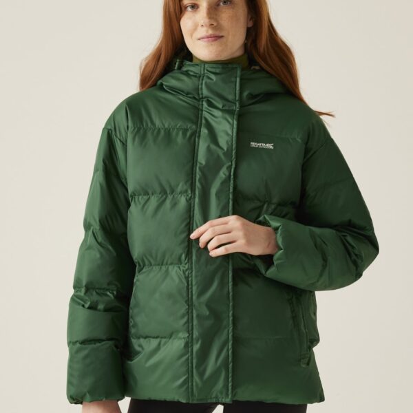 Regatta Women's Orla Kiely Hooded Padded Jacket - 12 - Green Mix, Grey Mix,Green Mix