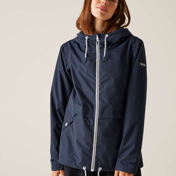 Regatta Women's Bayletta II Waterproof Striped Raincoat - 14 - Navy, Blue,Red Mix,Navy Mix,White,Navy