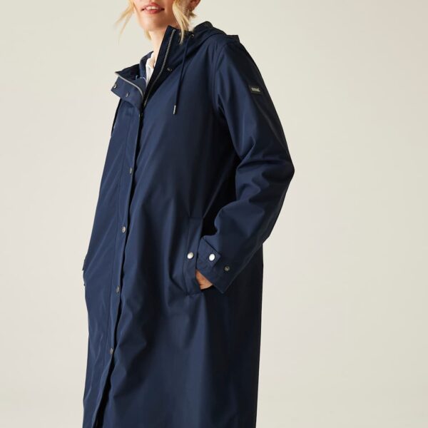 Regatta Women's Reinna Waterproof Longline Raincoat - 12 - Navy, Navy