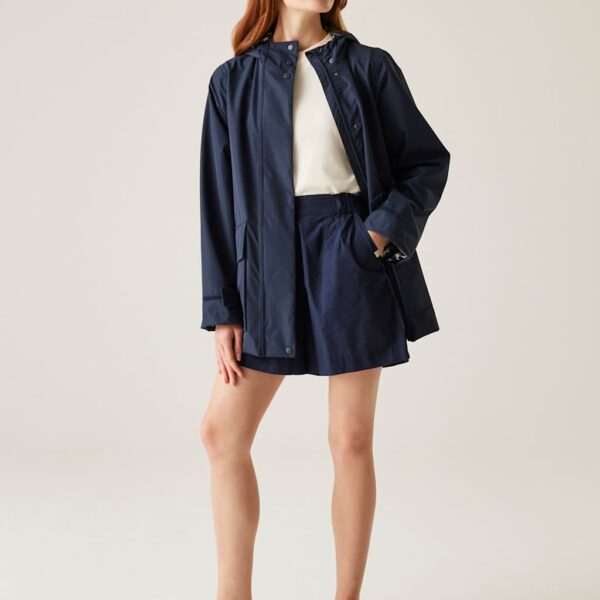 Regatta Women's Orla Kiely Swing Waterproof III Rain Jacket - 14 - Navy Mix, Navy Mix,Black Mix