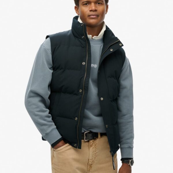 Superdry Men's Padded Gilet - M - Navy, Navy