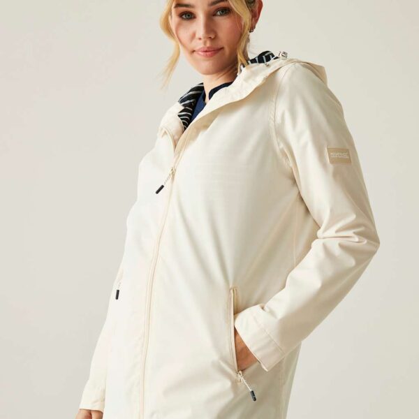 Regatta Women's Brika Waterproof Hooded Raincoat - 12 - Cream, Cream