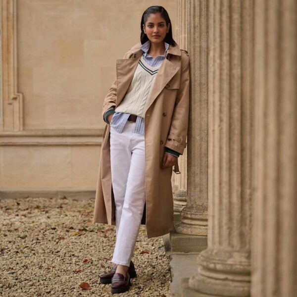 Superdry Women's Cotton Rich Belted Longline Trench Coat - 10 - Beige, Beige