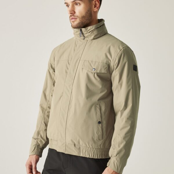 Regatta Men's Raynor Waterproof Hooded Bomber Jacket - S - Brown, Brown